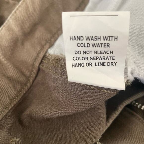 Y2K Sorella Moon Women Cotton Cargo Jogger Pants M Khaki Utility Gorp Streetwear - Picture 11 of 11